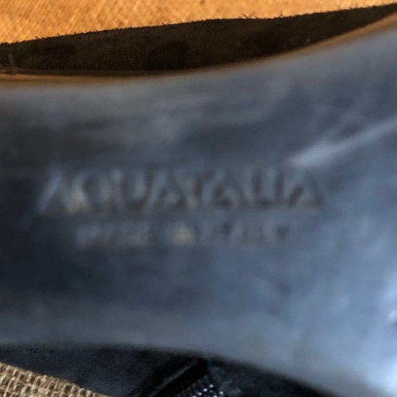 AQUATALIA Suede Wedge Booties - Picture 9 of 9